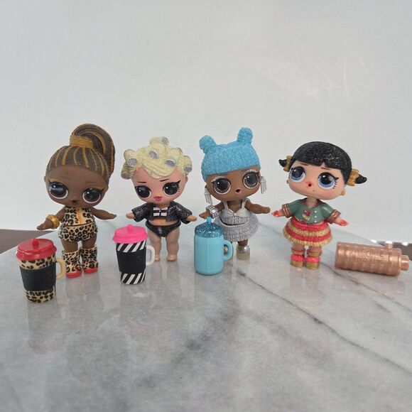 LOL Surprise Dolls Lot of 4 Bottles Glitter Outfits Accessories Collectible Toy - Picture 1 of 5